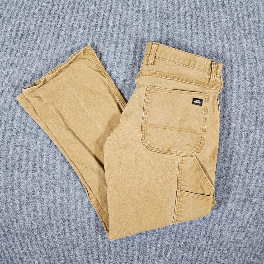 Dickies Mens Tan Carpenter Work Pants Relaxed Fit Tagged 34x32 Actual 33x29